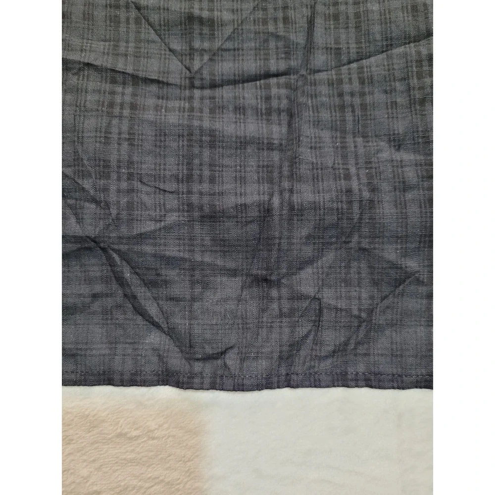 NWT ana Camisole Top Womens XXL black Plaid Ruffle Trim Cotton Rayon Tank Y2K